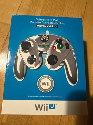Wired Fight Pad Metal Mario Wii U