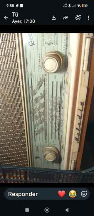 Radio antigua en Graetz Melodia M 518 válvulas