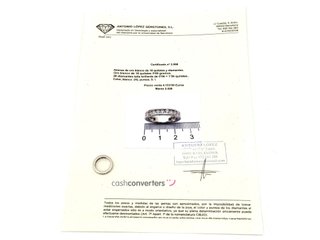 anillo oro 18k con piedra con diamante