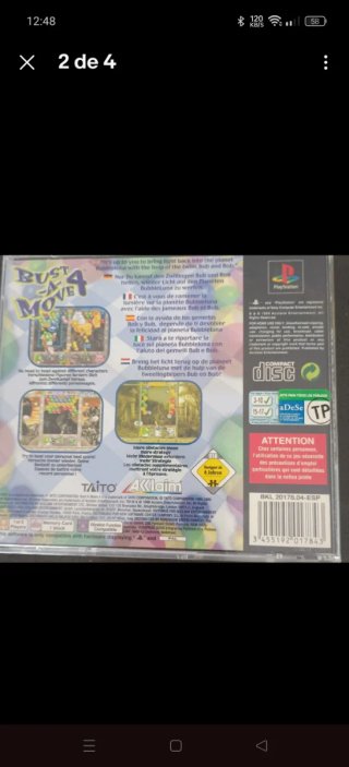 Bust a Move 4 PS1 (PlayStation 1)