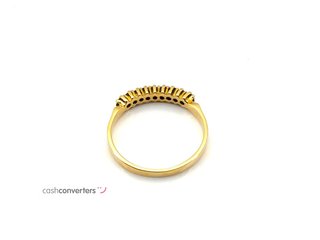 anillo oro 18k con piedra con diamante