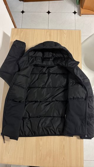 Abrigo Hollister Negro con Capucha Talla M