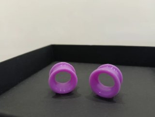 Dilataciones 12mm silicona hipoalergénica violeta
