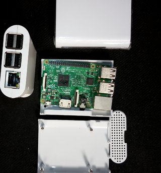 Lote 3 carcasas Raspberry Pi 2/3 B Blanca