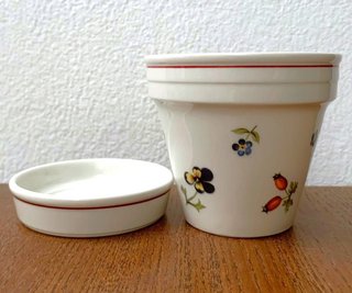 VILLEROY & BOCH - Vaso e piattino PETITE FLEUR