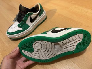 Zapatillas Jordan Mujer Plataforma Verde Blanco