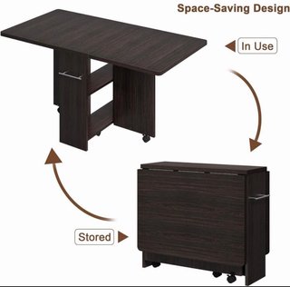 Mesa Comedor Plegable Garvee con Ruedas