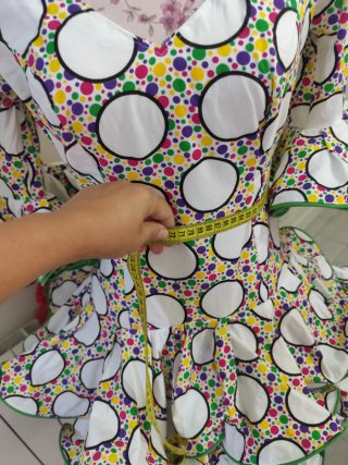 Vestido MariSol lunares y volantes