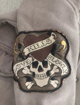 Abrigo Ed Hardy Gris Talla M
