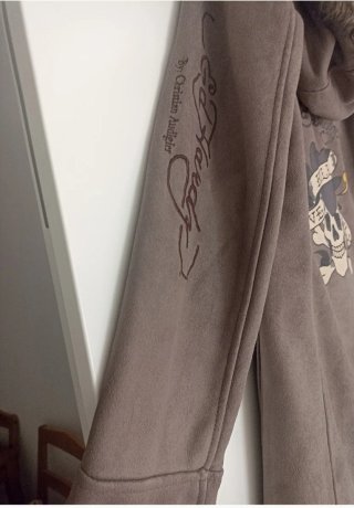 Abrigo Ed Hardy Gris Talla M