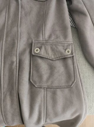 Abrigo Ed Hardy Gris Talla M