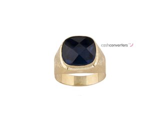 sello oro 18k con piedra con espinela t. 21 (19,42 mm)