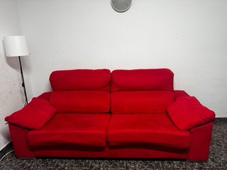 Sofá Cama Metálico Rojo