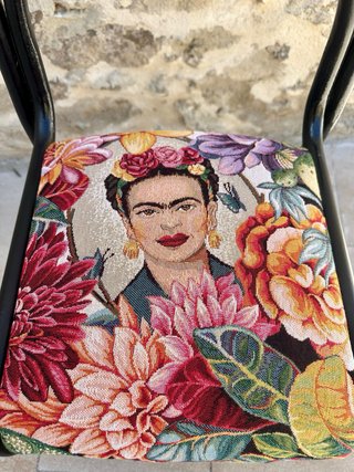 Taburete Diseño Retro Frida Kahlo