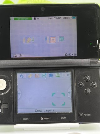 Nintendo 3DS Nera con Caricatore