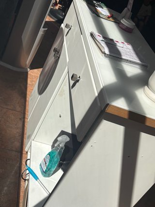Escritorio de cristal/ mueble recibidor (caja)
