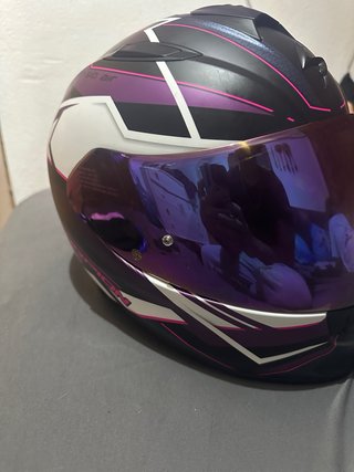 Casco Scorpion Morado con Visera Morada