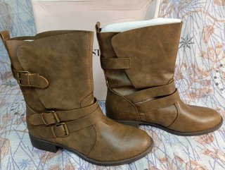 Botas Justfab Marrones Talla 43 (BM04)