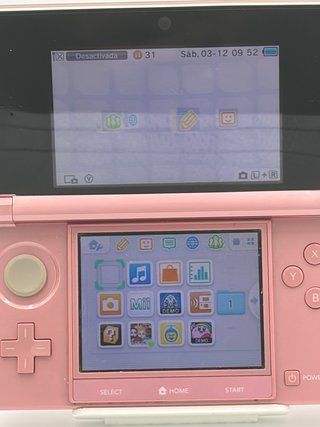 Nintendo 3DS Rosa con fallo