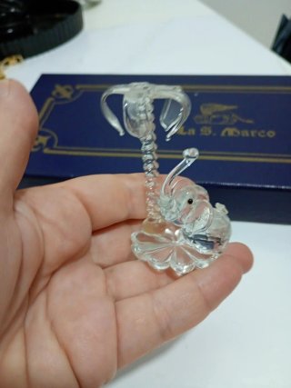 Elefante in cristallo vintage