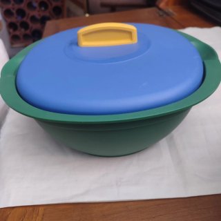 Sopera Azul y Verde de Tupperware.