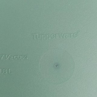Sopera Azul y Verde de Tupperware.