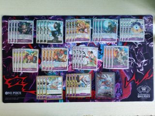 Lote 44 cartas One Piece ST26 + Líder Luffy