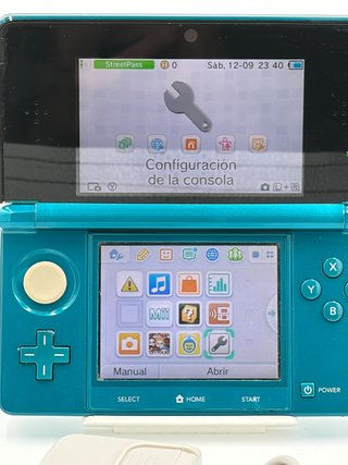 Nintendo 3DS Turchese con Caricatore