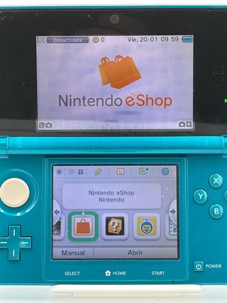 Nintendo 3DS Turchese con Caricatore