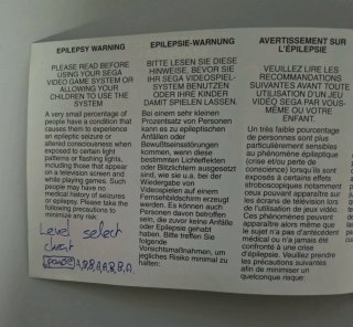 Manual Aladdin Mega drive