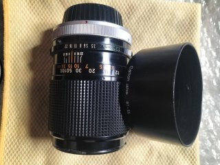 Canon FD= 135mm - Sigma F=28mm - Kenko X2 CFE