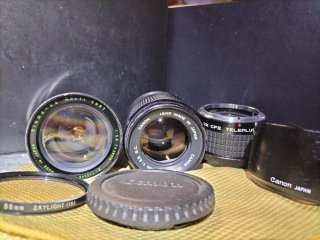 Canon FD= 135mm - Sigma F=28mm - Kenko X2 CFE