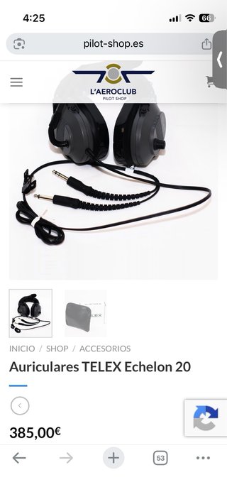 Auriculares TELEX Echelon 20 + Funda Como Nuevos