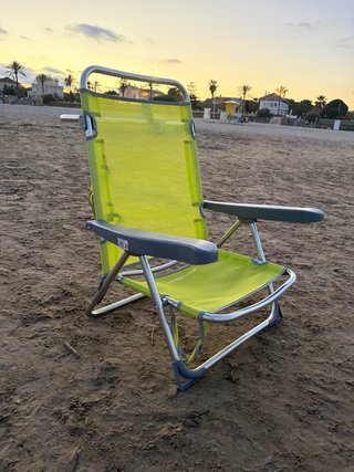 Silla de Playa Plegable Verde