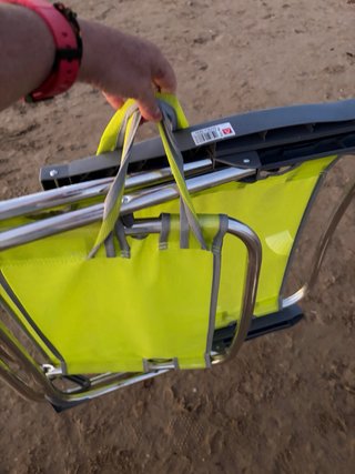 Silla de Playa Plegable Verde