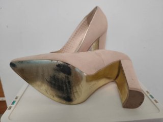 Zapatos de tacón nude/rosa empolvado