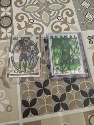 Cromos firmados Marc Bernal
