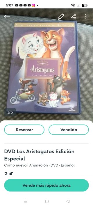 Lotw de.7 peliculas .Colección 2 Películas Disney
