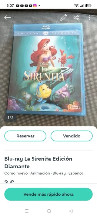 Lotw de.7 peliculas .Colección 2 Películas Disney