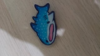 Pinza de pelo tiburón ballena azul