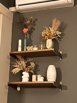 Estanterías de pared madera y metal