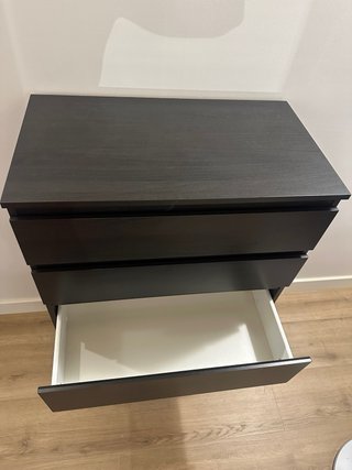 Cómoda 5 cajones IKEA Kullen Negra