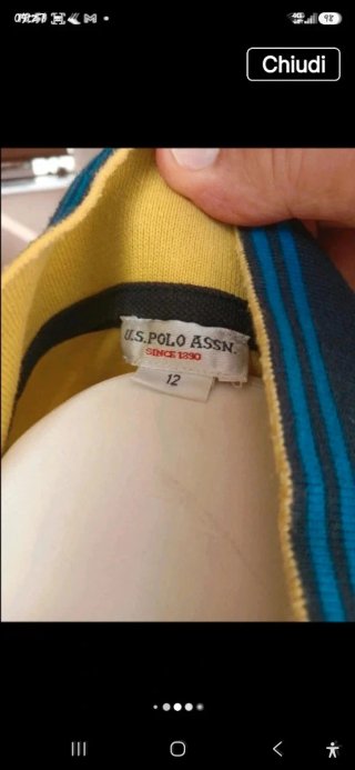 Polo giallo U.S. Polo Assn. 12 anni