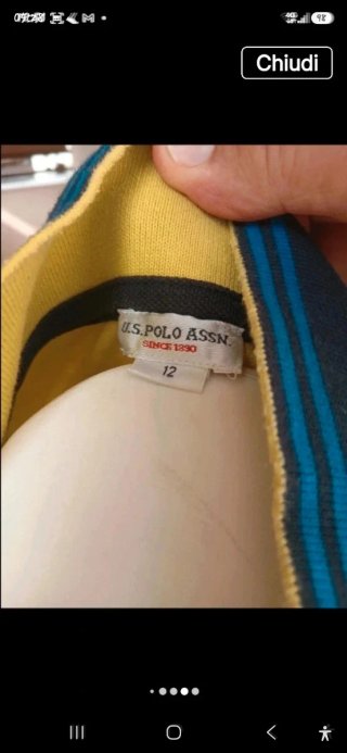 Polo giallo U.S. Polo Assn. 12 anni