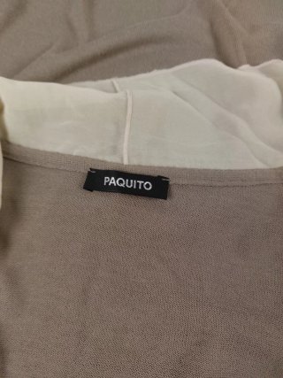 Cardigan Lungo Beige Panna Made in Italy
