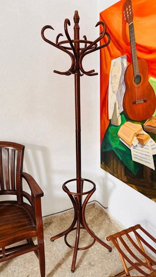 Muebles de entrada colonial de madera