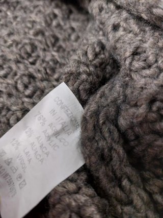 Giacca Cardigan Grigia con Cappuccio