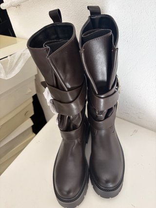 Anfibi donna marrone tg 40 nuovo