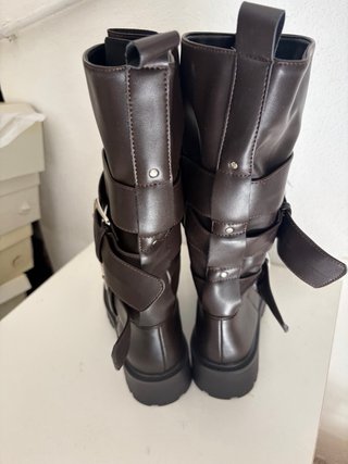 Anfibi donna marrone tg 40 nuovo
