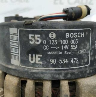 Alternador opel 258522 0123100003 corsa b eco